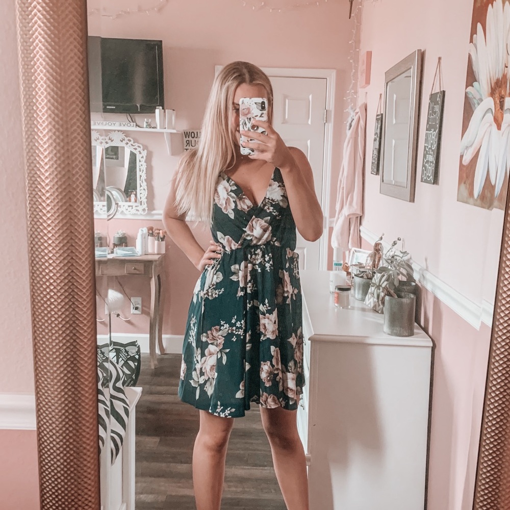 Floral mini dress